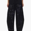 Sequin Barrel Leg